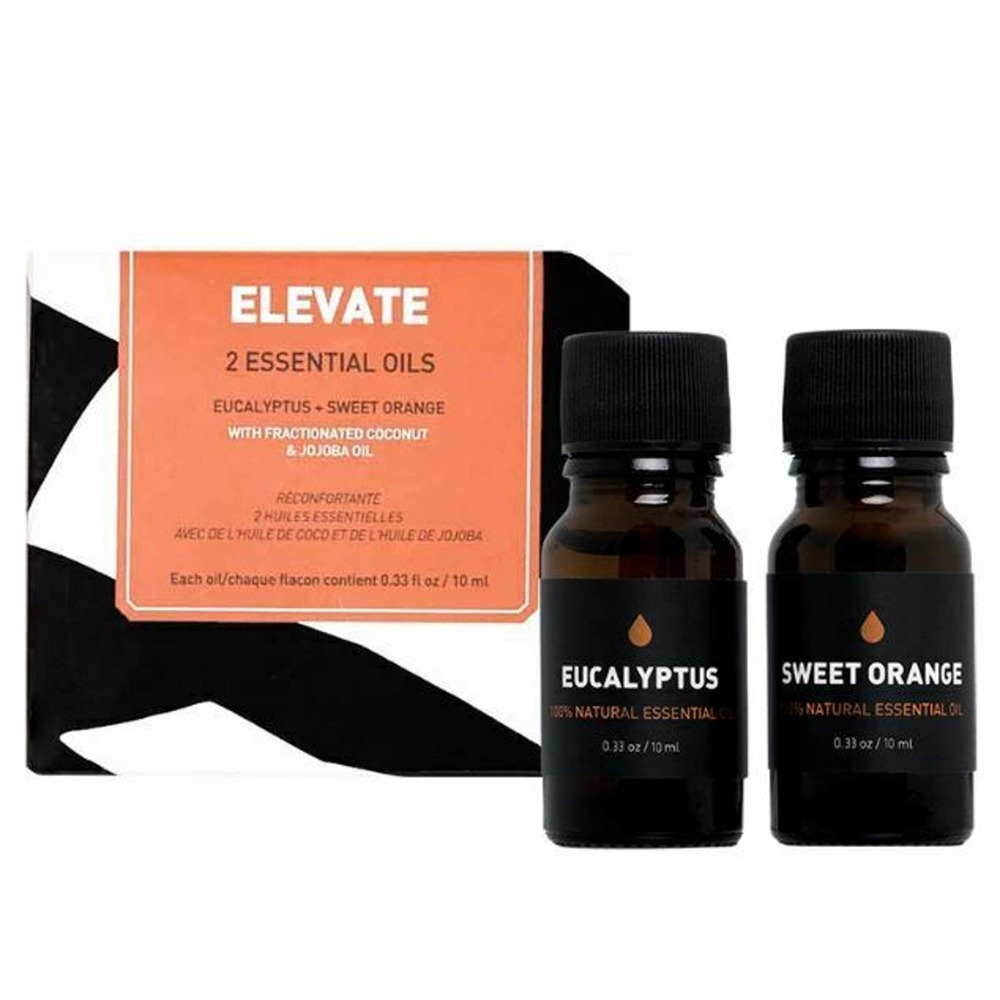 Way of Will - ELEVATE Essential Oils - Set Of 2 Eucalyptus & Sweet Orange - NIB